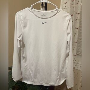 Nike Women's Dri-FIT White Long Sleeve Tee